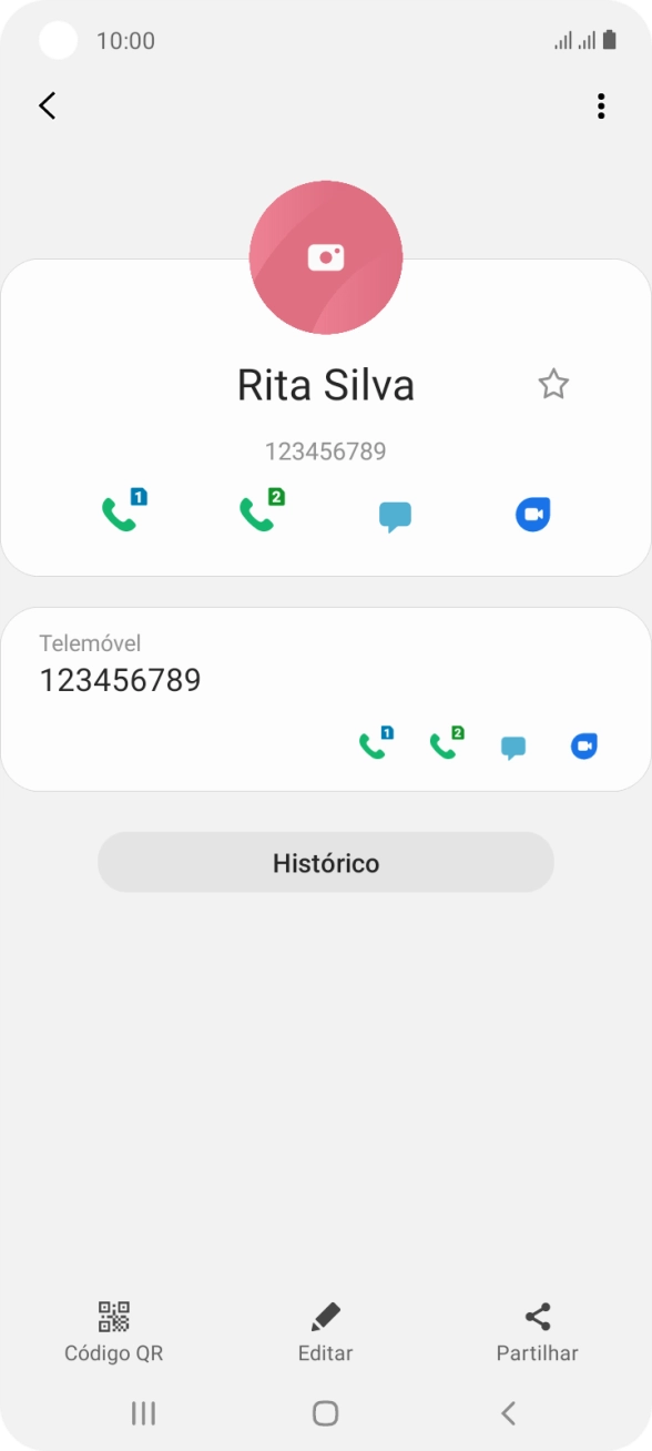 Prima a tecla de início para terminar e voltar ao ecrã inicial.