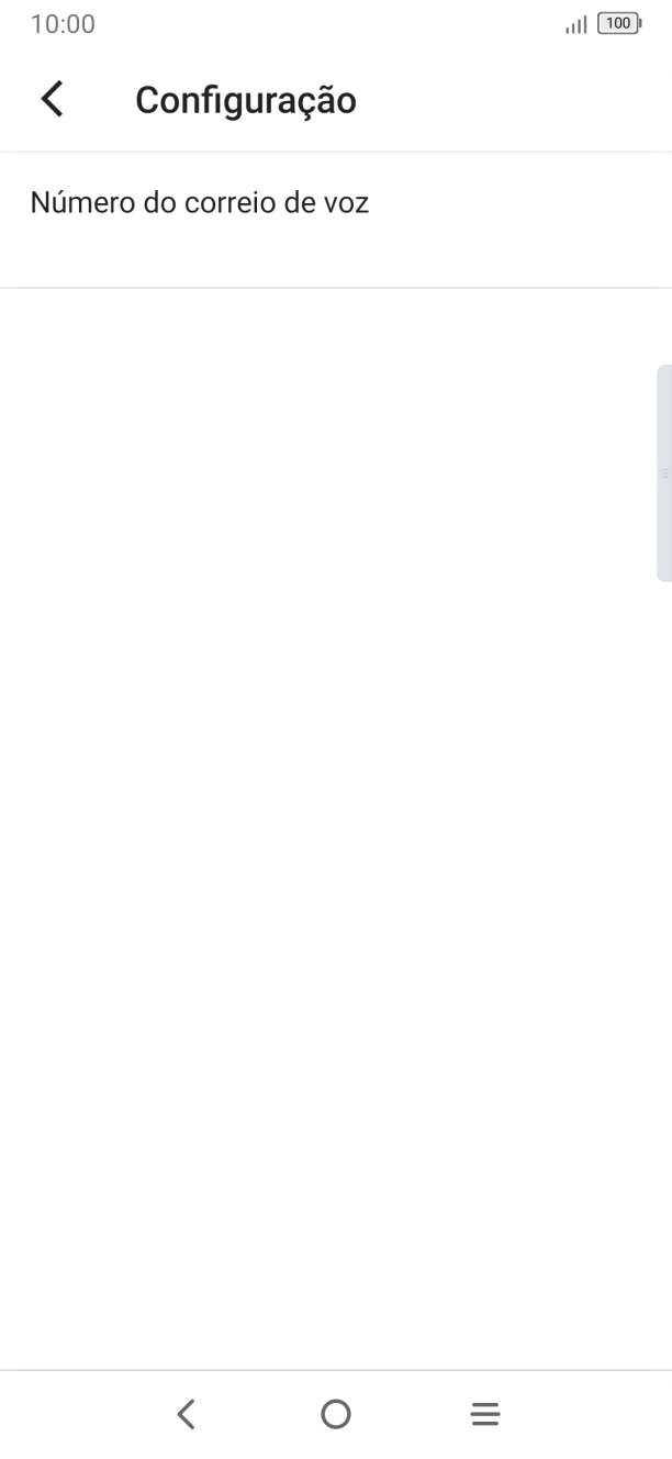 Prima Número do correio de voz.