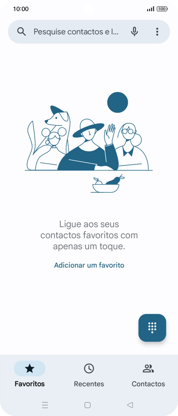 Prima o ícone de menu.