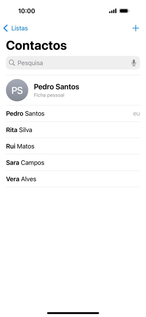 Prima Ficha pessoal.