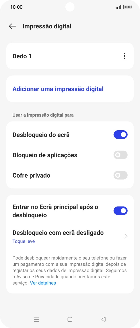 Prima a tecla de retrocesso.