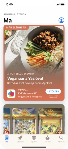 Válaszd a Keresés lehetőséget.