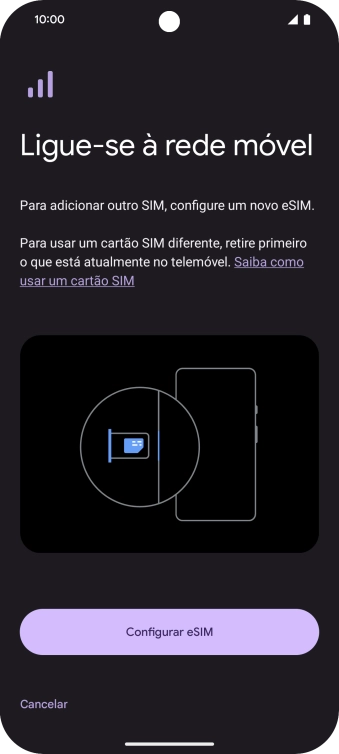 Prima Configurar eSIM.