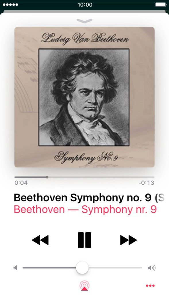 Prima a seta para a direita para ir para o ficheiro de música seguinte.