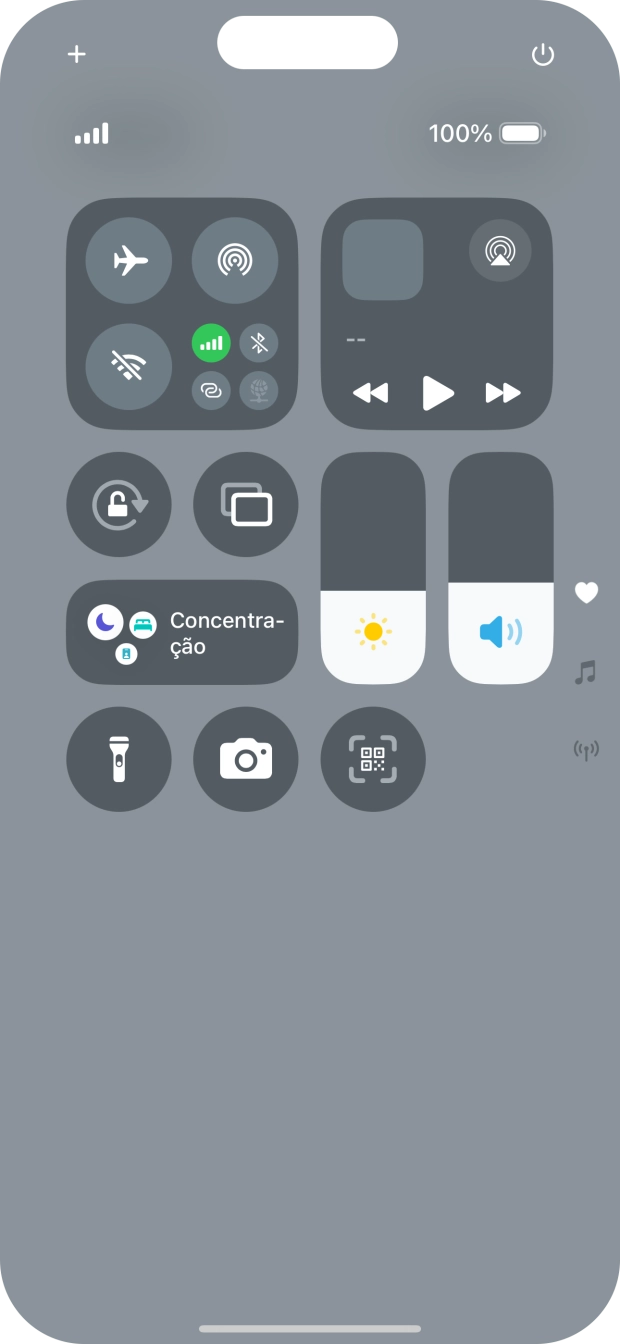 Prima o ícone de modo de voo para ativar ou desativar a função.