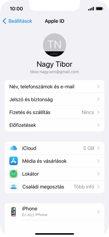 Húzd az ujjad felfelé a kijelző aljáról, hogy visszatérj a kezdőképernyőhöz.