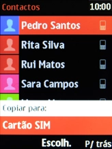 Escolha Cartão SIM.