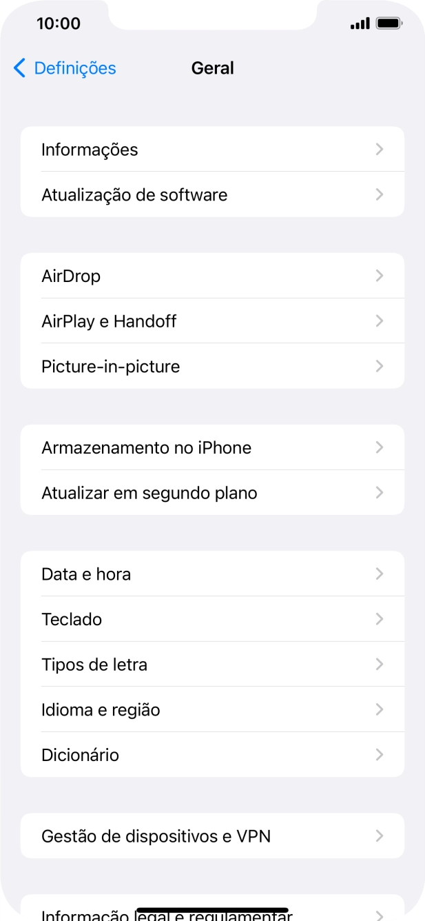 Prima Atualizar em segundo plano.