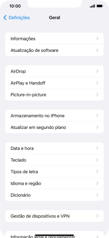 Prima Data e hora.