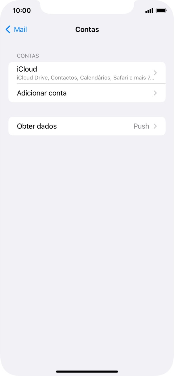 Prima Adicionar conta.