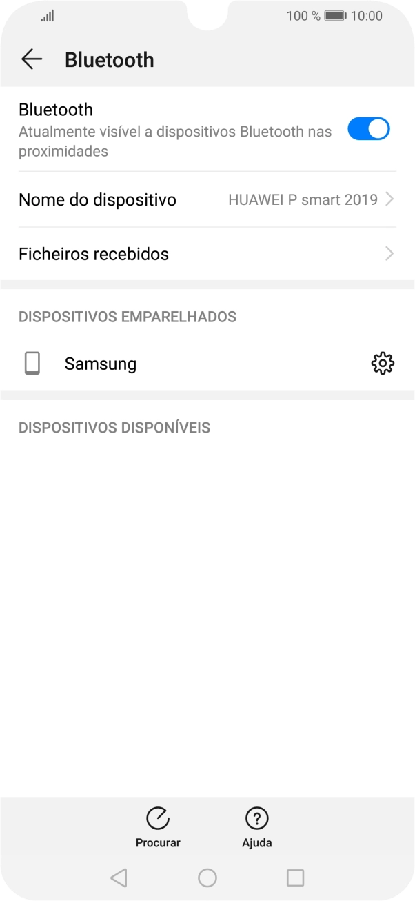 Prima a tecla de início para terminar e voltar ao ecrã inicial.