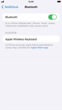 Válaszd ki a kívánt Bluetooth-eszközt, és kövesd a kijelzőn megjelenő utasításokat annak telefonodhoz történő csatlakoztatásához.