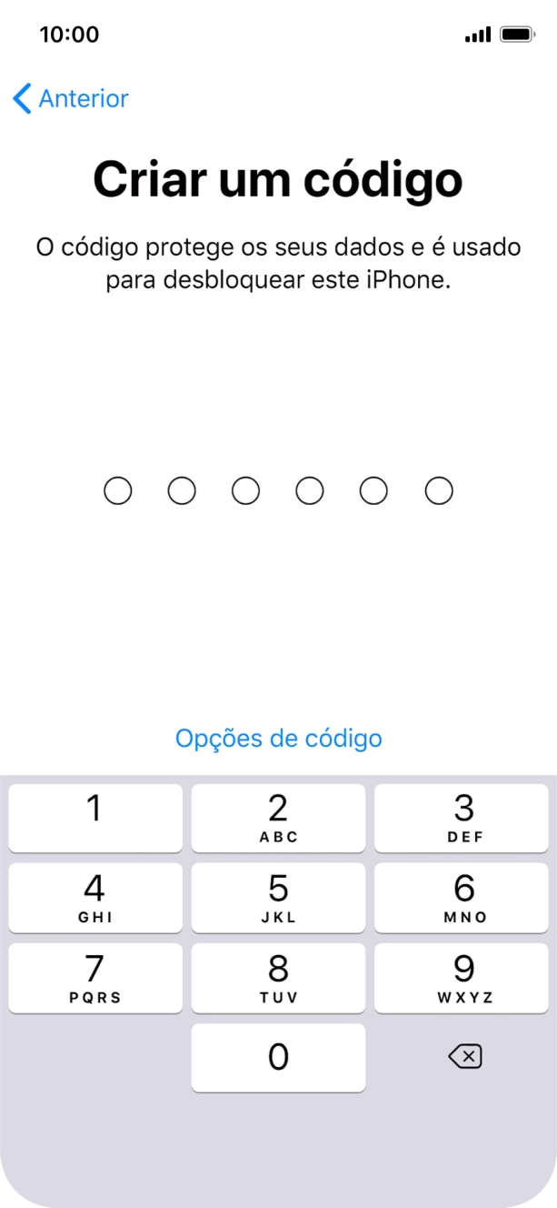 Prima Opções de código.