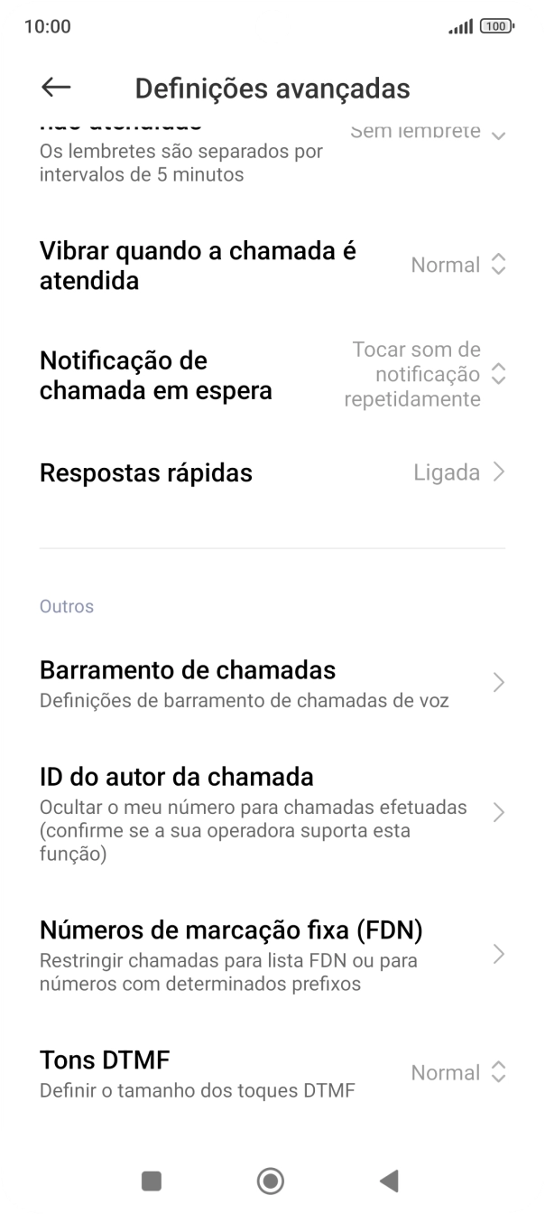 Prima ID do autor da chamada.