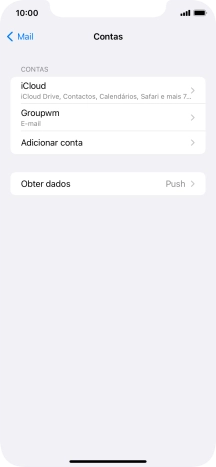 Prima o nome na conta de e-mail que acabou de criar.