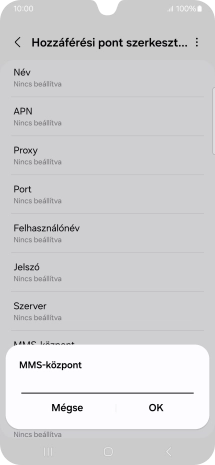 Írd be azt, hogy http://mms.vodafone.hu/servlets/mms, és válaszd az OK lehetőséget.