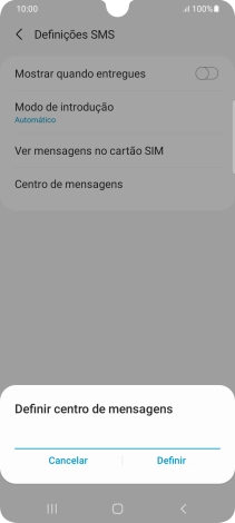 Introduza +351911616161 e prima Definir.