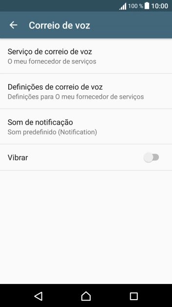 Prima Definições de correio de voz.