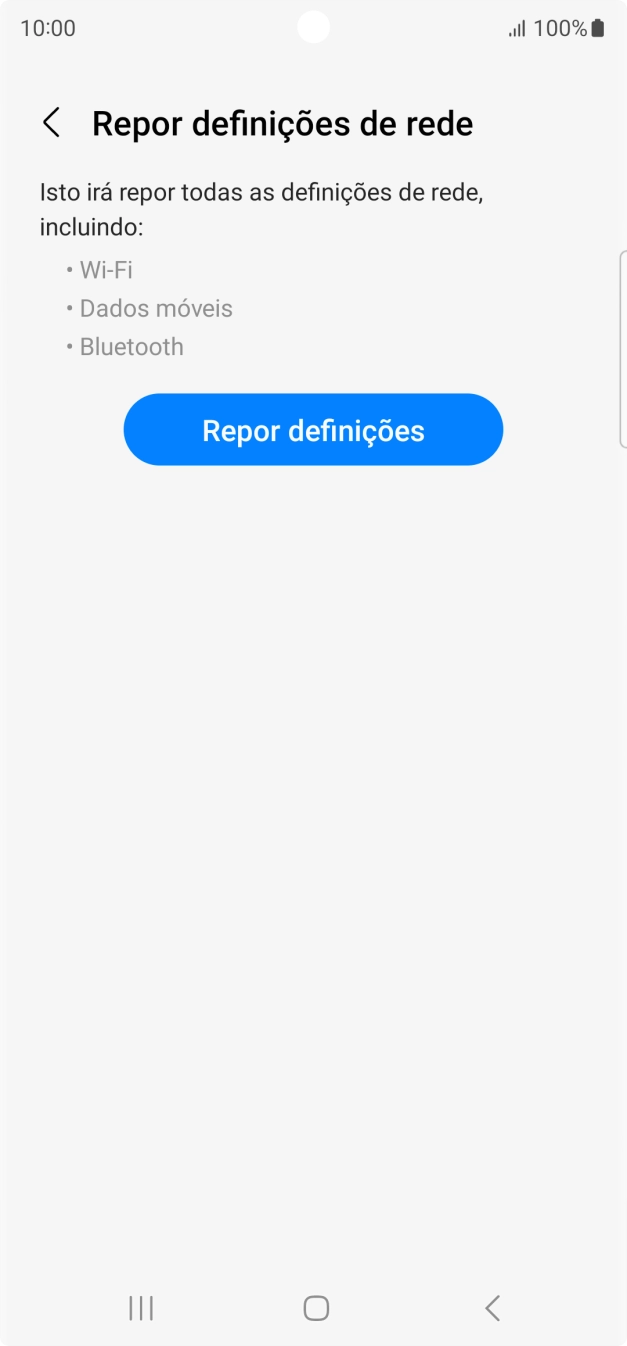 Prima Repor definições.