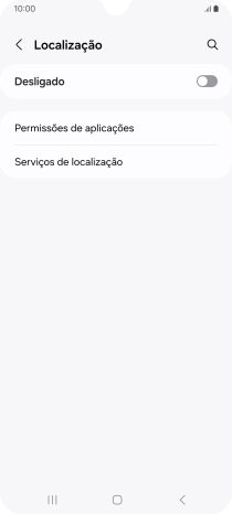 Prima o indicador para ativar ou desativar a função.