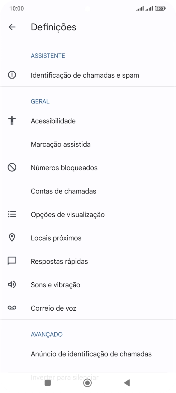 Prima Correio de voz.