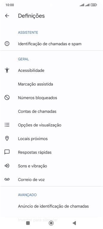 Prima Contas de chamadas.