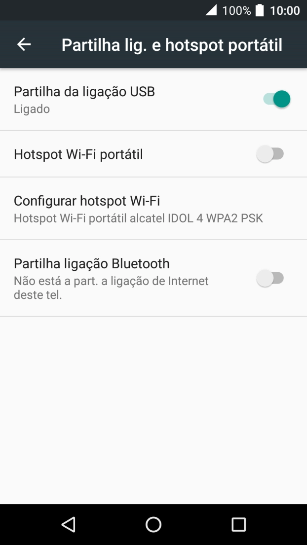 Prima a tecla de início para terminar e voltar ao ecrã inicial.