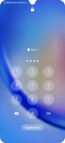 Amennyiben a telefon kéri, írd be a PIN-kódodat, és válaszd az OK lehetőséget.