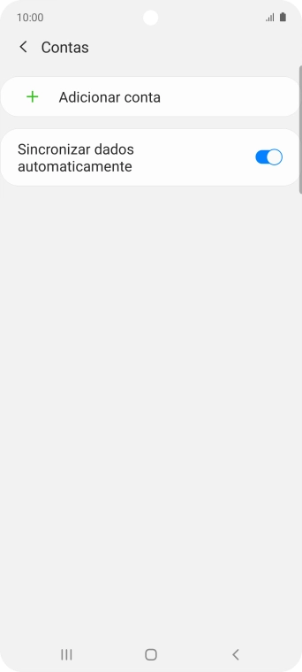 Prima Adicionar conta.