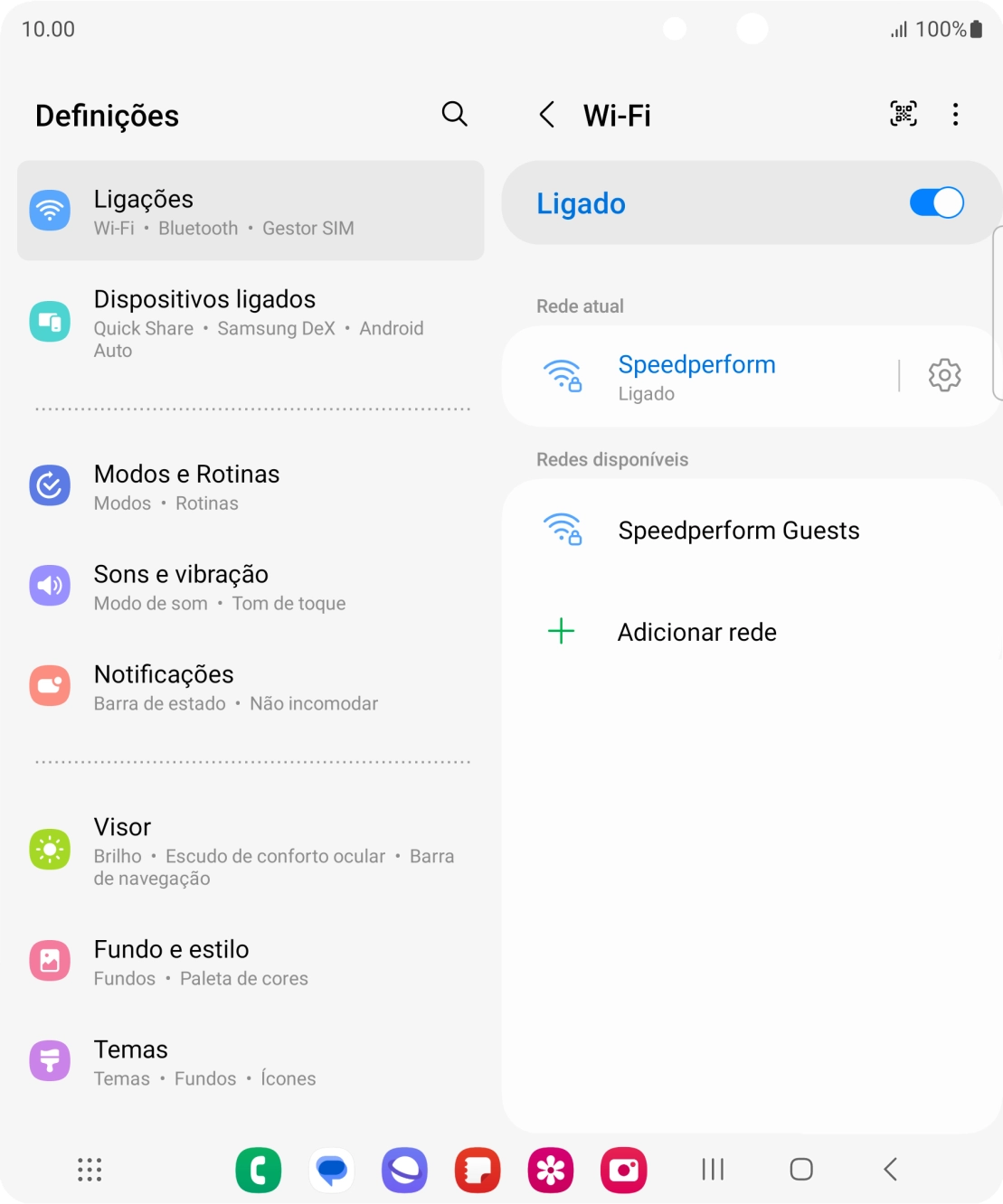 Prima a tecla de início para terminar e voltar ao ecrã inicial.