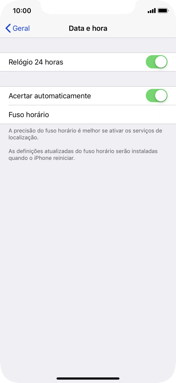 Para voltar ao ecrã inicial, deslize o dedo de baixo para cima a partir da base do ecrã.