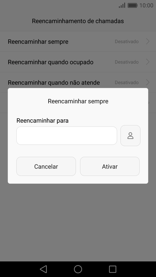Introduza 123 e prima Ativar.