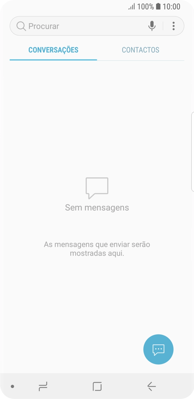 Prima o ícone de menu.