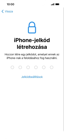Válaszd a Jelkódbeállítások lehetőséget.