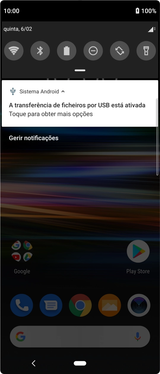 Prima Toque para obter mais opções.