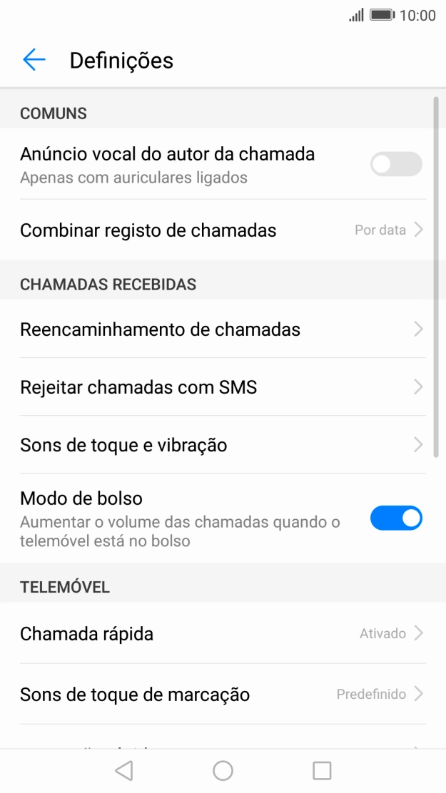 Prima Reencaminhamento de chamadas.