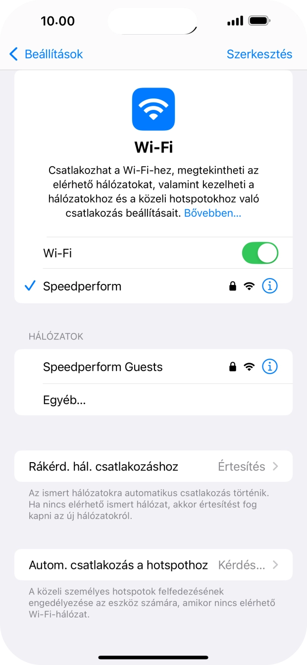 Húzd az ujjad felfelé a kijelző aljáról, hogy visszatérj a kezdőképernyőhöz.