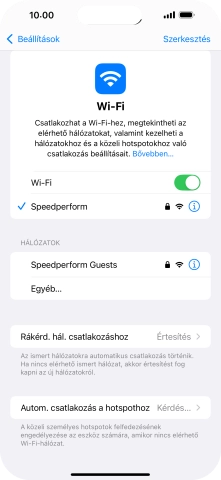 Húzd az ujjad felfelé a kijelző aljáról, hogy visszatérj a kezdőképernyőhöz.