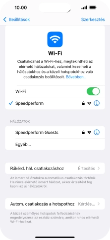 Húzd az ujjad felfelé a kijelző aljáról, hogy visszatérj a kezdőképernyőhöz.