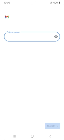 Prima Palavra-passe e introduza a password da sua conta de e-mail na Vodafone.