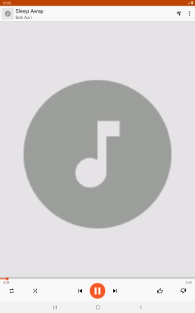 Prima a seta para a direita para ir para o ficheiro de música seguinte.