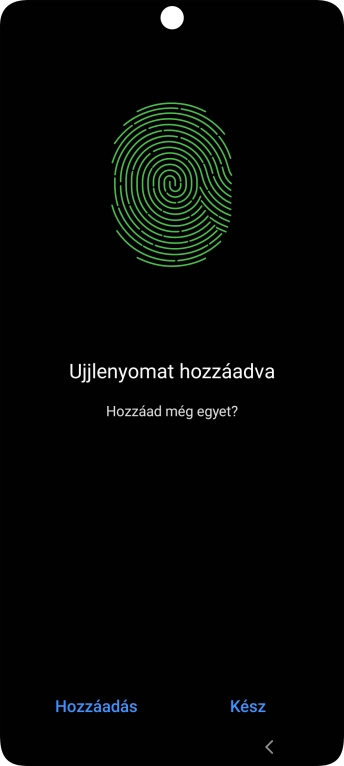 Válaszd a Kész lehetőséget.