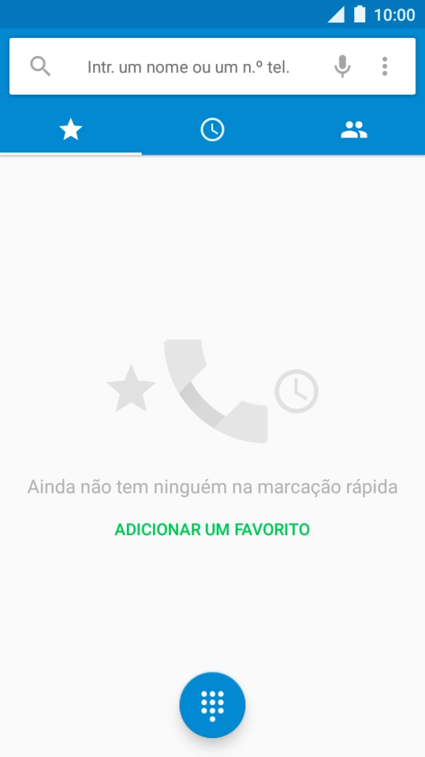 Prima o ícone de menu.