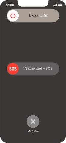 Kattints a kikapcsolás ikonra, és húzd az ikont jobbra.
