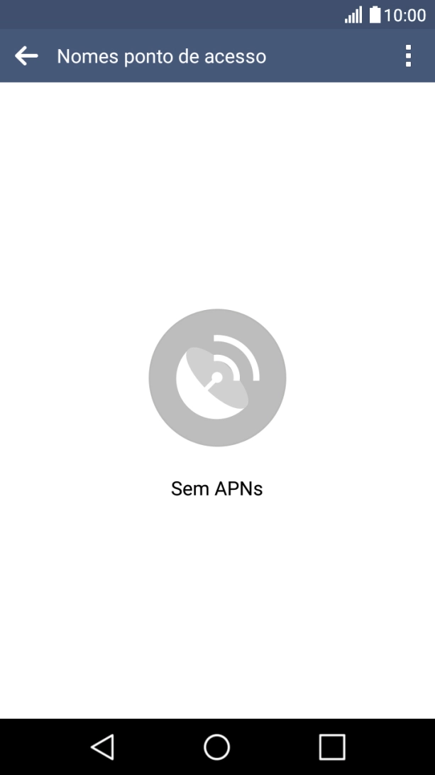 Prima o ícone de menu.