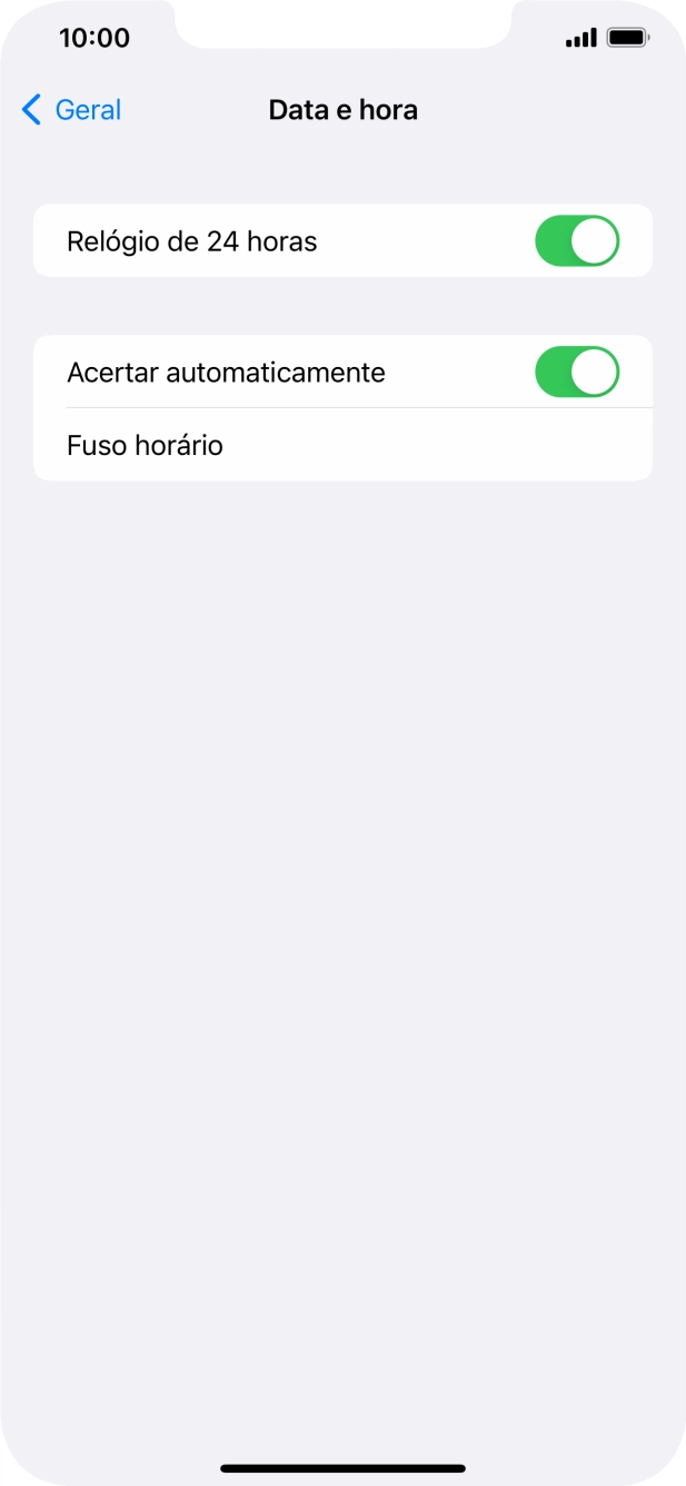 Para voltar ao ecrã inicial, deslize o dedo de baixo para cima a partir da base do ecrã.