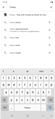 Írd be a keresett alkalmazás nevét vagy kategóriáját, és kattints a keresés ikonra.