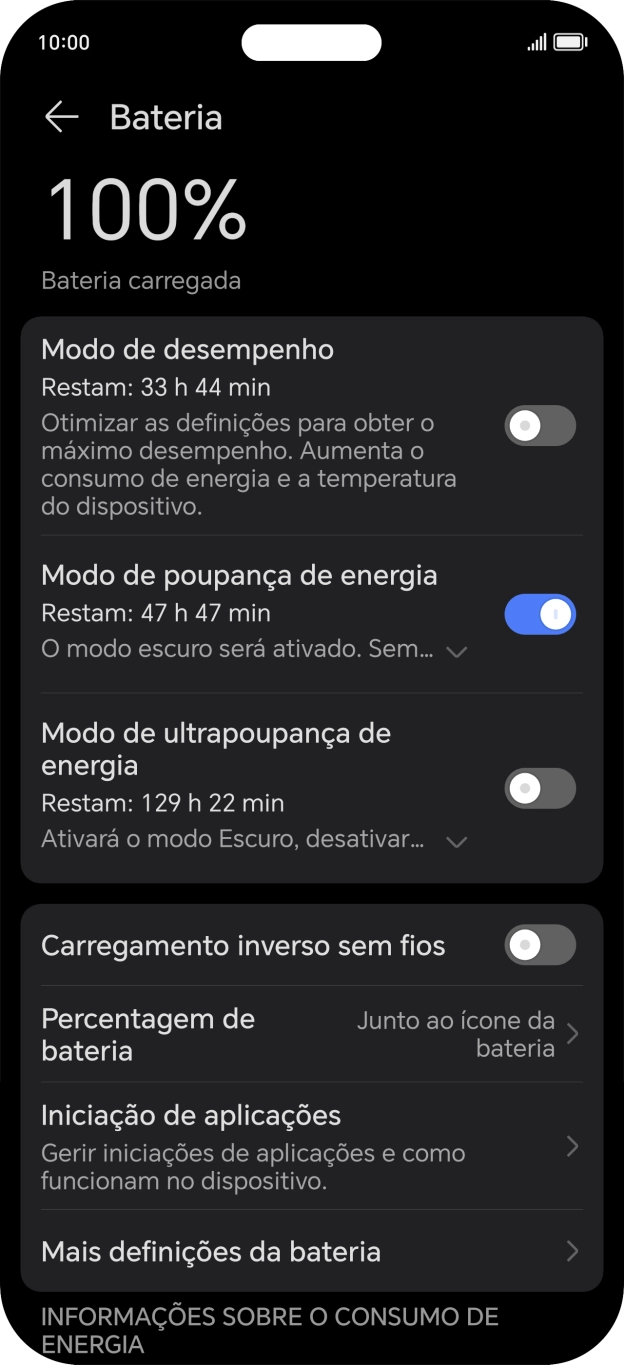 Para voltar ao ecrã inicial, deslize o dedo de baixo para cima a partir da base do ecrã.