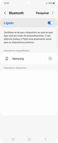 Prima a tecla de início para terminar e voltar ao ecrã inicial.
