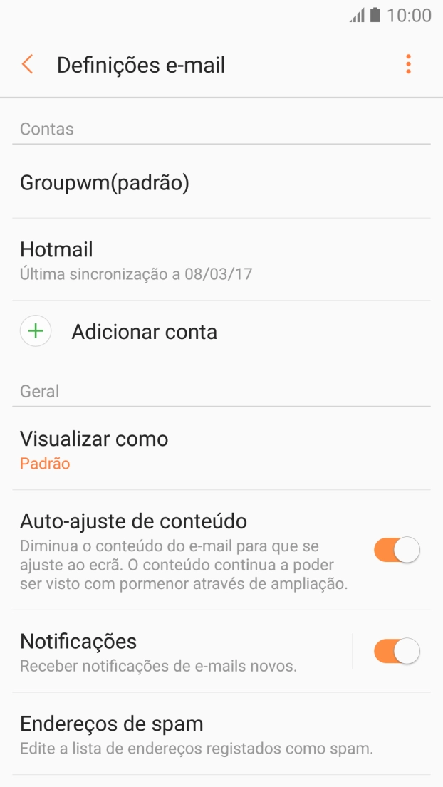 Prima a conta pretendida.